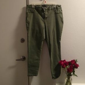 Olive green d. Jeans